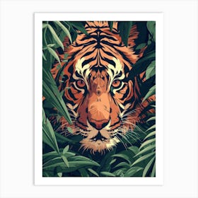 Tiger In The Jungle 44 Art Print