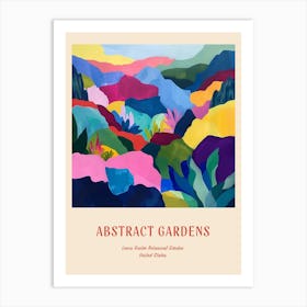 Colourful Gardens Lewis Ginter Botanical Garden Usa 4 Red Poster Art Print