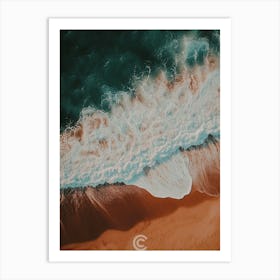 Sand And Waves 5 Art Print