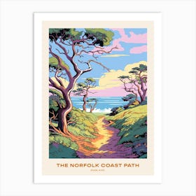 The Norfolk Coast Path England 1 Hike Poster Art Print