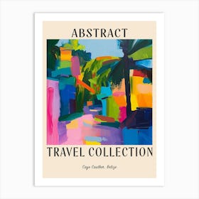 Abstract Travel Collection Poster Caye Caulker Belize 2 Art Print
