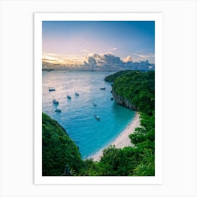 Ocean Cape Holiday Siam Beautiful Shore Point Paradise Turquoise Peaceful Sunset Grass M (28) Art Print