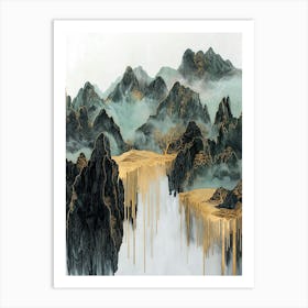 Cordillera Light Geometric Shadows Art Print