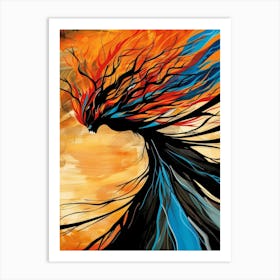 Fire Tree Art Print