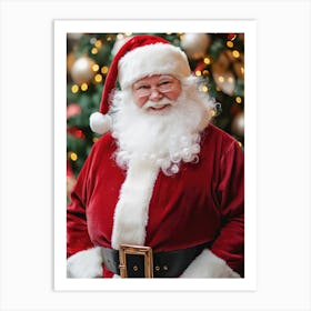 chubby Santa Claus 1 Art Print