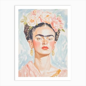 Frida Pastel Watercolor Art Print