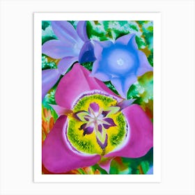 Georgia OKeeffe - Mountain Flowers No. II Mariposa Lily Art Print