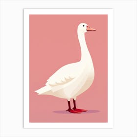 Minimalist Goose 1 Illustration Art Print