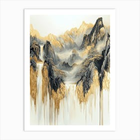 Pamir'S Luster Abstract Glow Art Print