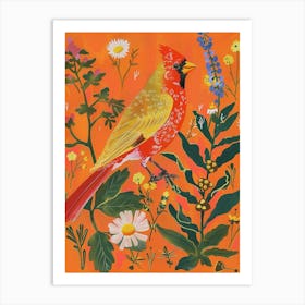 Spring Birds Cardinal 3 Art Print