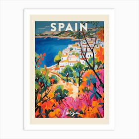 Ibiza Spain 7 Fauvist Painting  Travel Poster Art Print