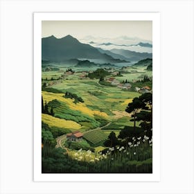 Rural Landscapes Satoyama Japanese Style 1 Art Print