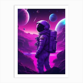 Space Wallpaper Art Print