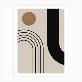 Lines and circles 1 2 Art Print