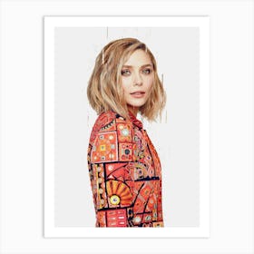 Elizabeth Olsen Photoshoot Art Print
