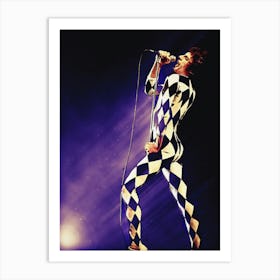 Superstars Of Flamboyant Stage Persona Freddie Mercury Art Print