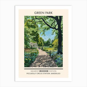 Green Park London Parks Garden 2 Art Print