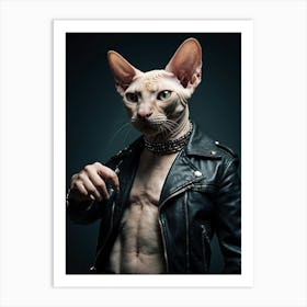 Sphynx Cat 3 Art Print