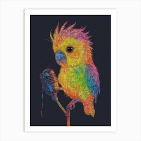 Cockatoo Singing Art Print