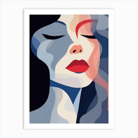 Woman'S Face 34 Art Print