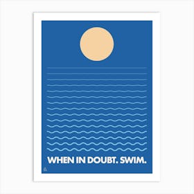 Swim Art Print