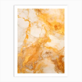 Golden Marble 1 Art Print