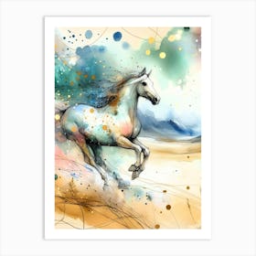 Creative Horse Beauty Illustration Nr 233 Art Print