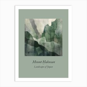Landscapes Of Japan Mount Hakusan 6 Art Print