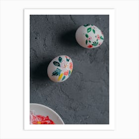 Painted Easter Eggs Art Print