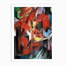 The Foxes by Franz Marc (1913) Art Print