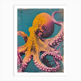 Vintage Photo Style Octopus 4 Art Print