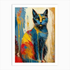 Cat Insomnia Art Print