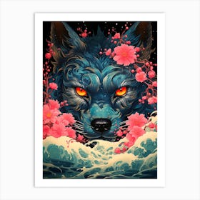 Blue Wolf Art Print