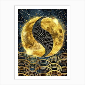 Shamanic Moon Art Print