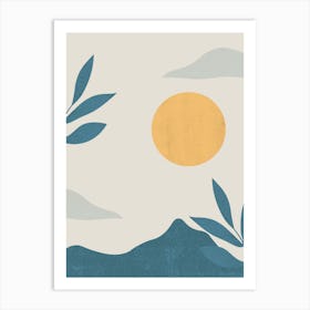 Sunset In The Mountains 7 Art Print