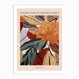 Fall Botanicals Camellia 1 Poster Art Print