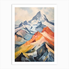 Mount Olympus Greece 8 Mountain Painting Art Print