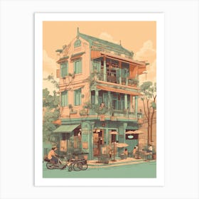 Hanoi Vietnam Illustration 1 Art Print