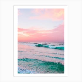 Seminyak Beach, Bali, Indonesia Pink Photography  Art Print