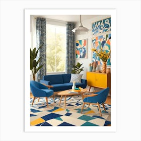 Modern Living Room 2 Art Print