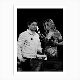 Noel Gallagher And Kate Moss Art Print