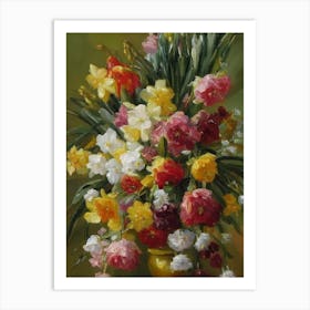 Daffodils Painting 1 Flower Art Print