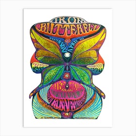 Iron Butterfly Santa Rosa Fairgrounds 1969 Concert Poster Art Print