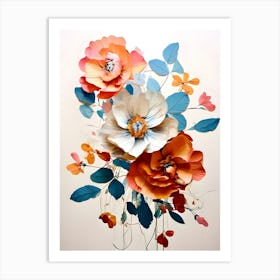 Paper Flowers 22 Art Print