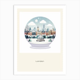 London United Kingdom 1 Snowglobe Poster Art Print