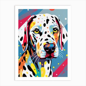 Pop Art Dotty Dog 4 Art Print