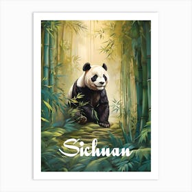 Sichuan Giant Panda Art Print