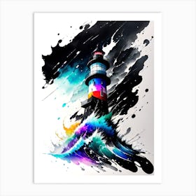 Lighthouse Painting 1 Art Print