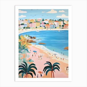Bondi Beach, Sydney, Australia, Matisse And Rousseau Style 4 Art Print