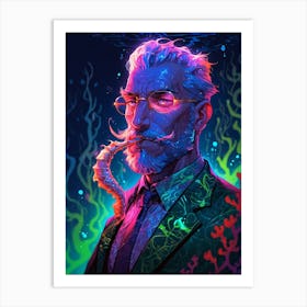 Man With A Pipe Art Print